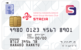 阪急阪神第一ホテルグループ STACIA PiTaPa VISAカード